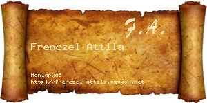 Frenczel Attila névjegykártya